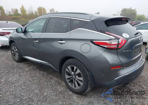 2015 Nissan Murano Sv z USA, uszkodzony, nr VIN 5N1AZ2MH9FN281471
